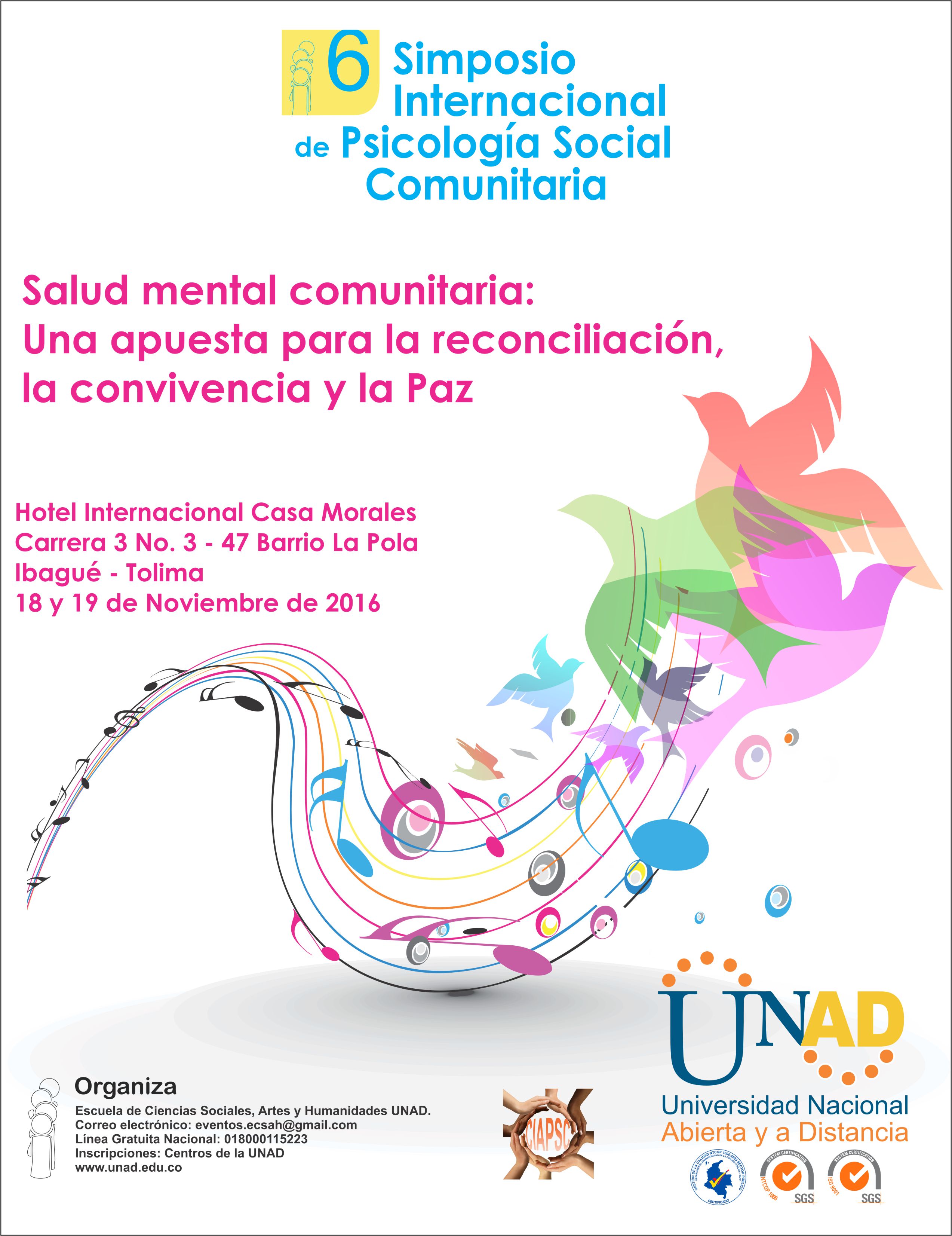 Afiche simposio psicologia