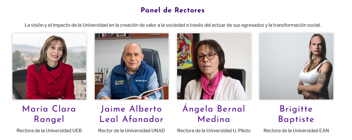 panel de rectores