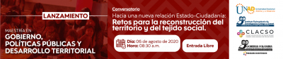 Lanzamiento Maestría en Gobierno, Políticas Públicas y Desarrollo Territorial 