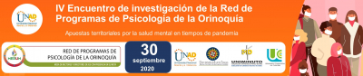 IV Encuentro de investigación de la Red de Programas de Psicología de la Orinoquía