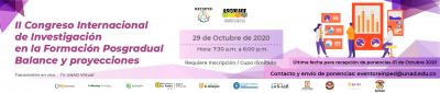 II Congreso Internacional de Investigación en la Formación Posgradual Balance y proyecciones