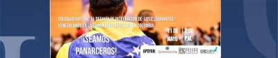 El desafío de integración de los estudiantes venezolanos en la comunidad educativa en Colombia.  Diálogo en torno a ¡Seamos Panarceros!   