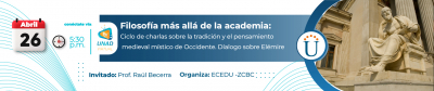 Filosofía más allá de la academia: Ciclo de charlas sobre la Tradición y el pensamiento medieval - Místicos de Occidente. Dialogo sobre Elémire Zolla. Invitado: Prof. Raúl Becerra (Colombia)