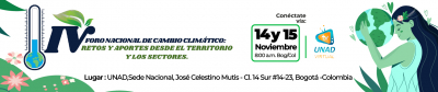 IV Foro Nacional de Cambio Climático: Retos y aportes desde el territorio y los sectores