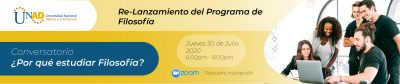 Re-lanzamiento del programa de Filosofía - Conversatorio ¿Por qué estudiar Filosofía?