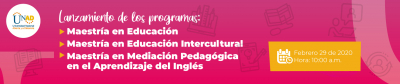 Conferencia: Lanzamiento Maestrías ECEDU