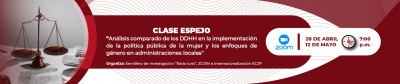 Análisis comparado de los DDHH en la implementación de la política pública de la mujer y los enfoques de género en administraciones locales - sesión 2