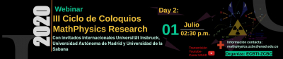 III Ciclo De Coloquios MathPhysics Research