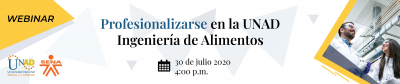 Profesionalizarse en la UNAD – Ingeniería de Alimentos