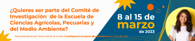 Convocatoria vinculación integrantes al  Comité de Investigación  de la Escuela de Ciencias Agrícolas, Pecuarias y del Medio Ambiente