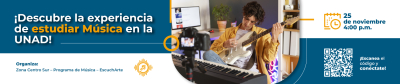 ¡Descubre la experiencia de estudiar Música en la UNAD!