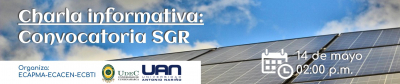 Charla informativa Convocatorias SGR
