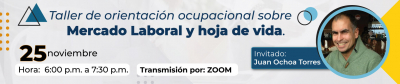 Taller de orientación ocupacional sobre Mercado Laboral y hoja de vida