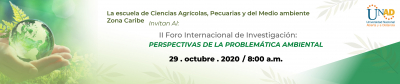 ll Foro Internacional de investigación: Perspectivas de la problemática ambiental