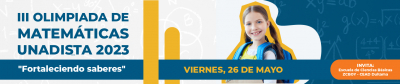 III Olimpiadas en Matemáticas Unadistas