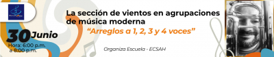 La sección de vientos en agrupaciones de música moderna arreglos a 1, 2, 3 y 4 voces