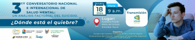 3ER CONVERSATORIO NACIONAL E INTERNACIONAL DE  SALUD MENTAL: UN ANÁLISIS FACTORIAL DEL SUICIDIO. ¿Dónde está el Quiebre?