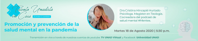 TALENTO UNADISTA EN CASA -  Promoción y prevención de la Salud Mental en la Pandemia