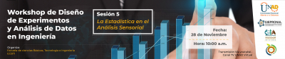 Workshop de Diseño de Experimentos y Análisis de Datos en Ingeniería  - 5 sesión