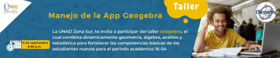 Taller: Manejo de la app Geogebra