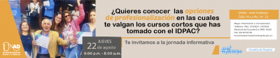 Jornada informativa sobre homologación de créditos. Convenio UNAD- IDPAC.