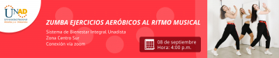Zumba ejercicios aeróbicos al ritmo musical 