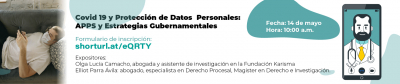 Covid 19 y Protección de Datos  Personales: APPS y Estrategias Gubernamentales