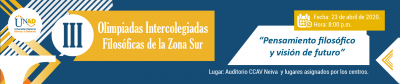 III Olimpiadas Intercolegiadas Filosóficas de la Zona Sur  “Pensamiento filosófico y visión de futuro”