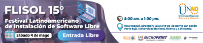 15º Festival Latinoamericano de Instalación de Software Libre - FLISoL en la UNAD