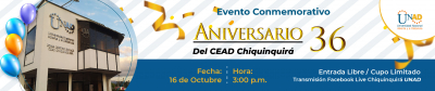 Evento conmemorativo aniversario 36 del CEAD Chiquinquirá